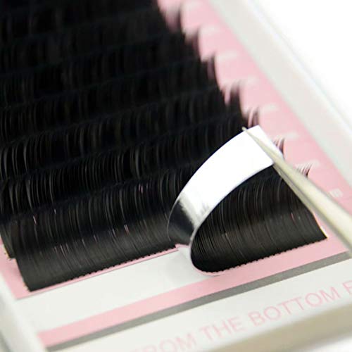 Ellipse Eyelash Extension 0.20 CC Curl 12mm Flat Eyelashes False Mink Individual Eyelash Extension Professional Salon Used by Qeelasee
