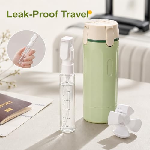 ONCIDO 4-in-1 Travel Dispenser Bottle - Leak-Proof Pump for Toiletries