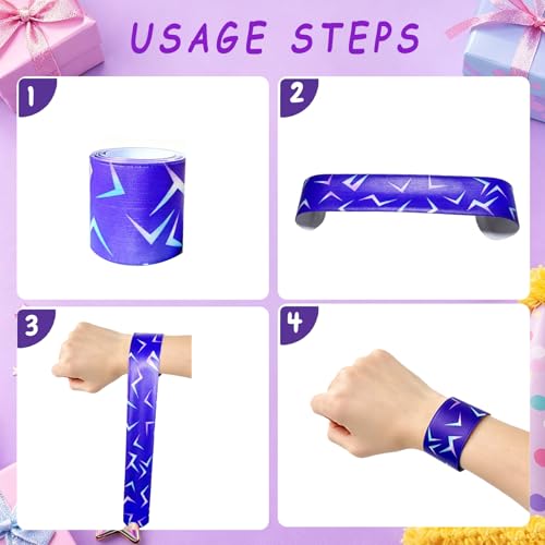 Kpop Slap Bracelets - 24 Pcs Music Themed Party Favors