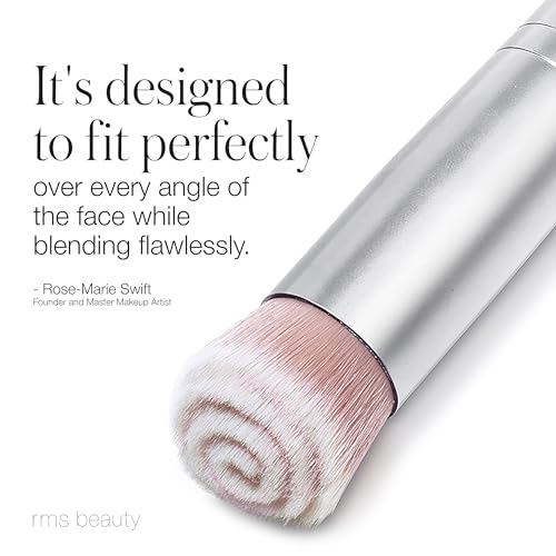 RMS Beauty Skin2Skin Vegan Makeup Brush ? Soft, Durable Cruelty-Free Brush for Flawless Foundation, Concealer, Eyeshadow, Blush & Brow Application
