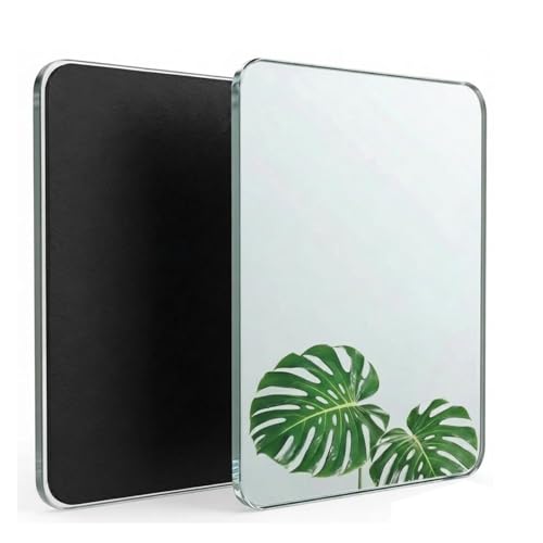 4x6 Magnetic Mirror 2-Pack - Real Glass, Locker & Fridge