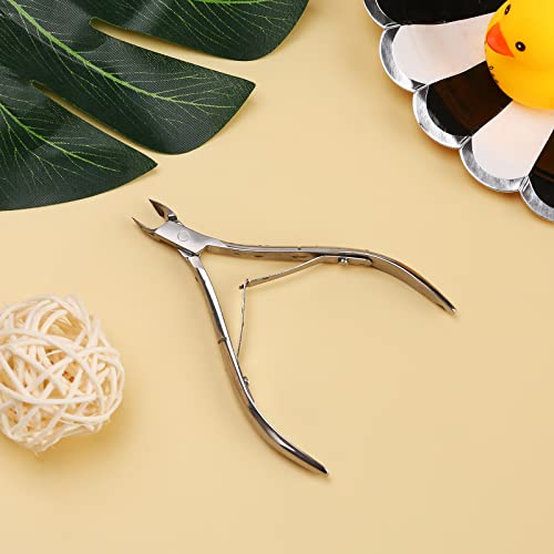 Professional Silver Cuticle Nippers - Nail & Pedicure Tool