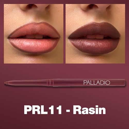 Palladio Retractable Waterproof Lip Liner – Raisin