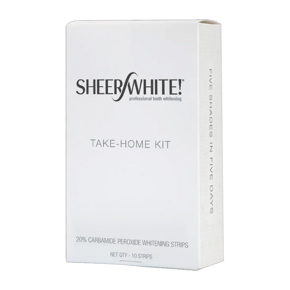 Sheer White! 20% Professional Teeth Whitening Strips Films Kit (1 Count (Pack of 1))