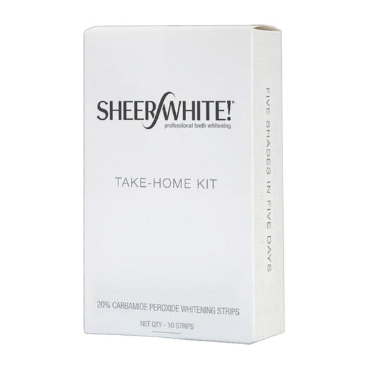 Sheer White! 20% Professional Teeth Whitening Strips Films Kit (1 Count (Pack of 1))