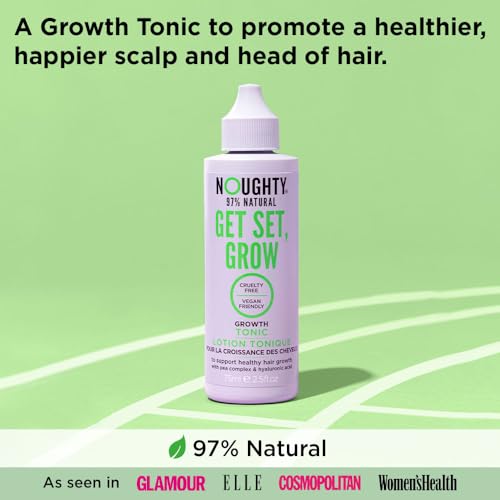 Noughty 97% Natural Get Set Grow Tonic, Leave in Treatment for Thicker and Fuller Looking Hair with Pea Complex and Hyaluronic Acid, Sulphate Free Vegan Haircare 75ml