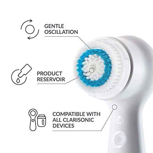 Brush Head Replacements Compatible with Clarisonic Mia 1, Mia 2, Mia Fit, Alpha Fit, Smart Profile Uplift and Alpha Fit, 4 Pack(Deep Pore)