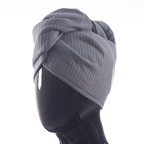 Turkish Cotton Hair Towel Wrap - 400 GSM Waffle Weave