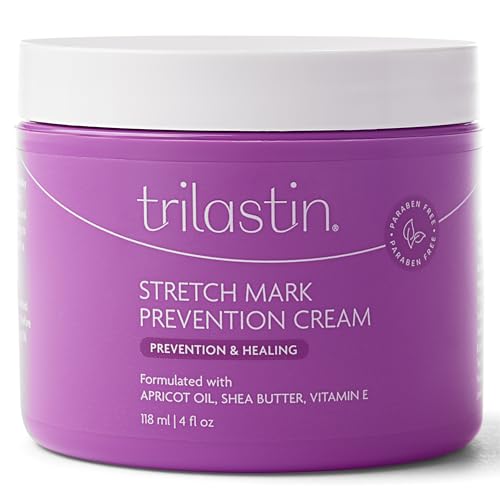 TriLASTIN Stretch Mark Cream for Pregnancy – 4 oz