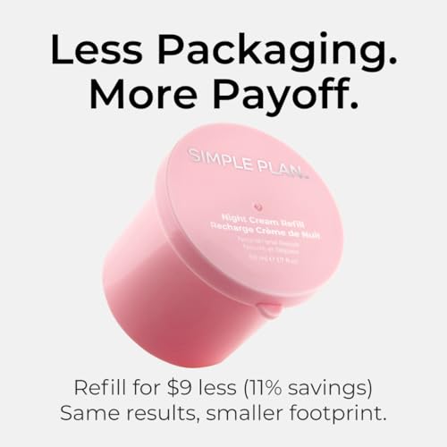 SIMPLE PLAN Night Cream ? Restorative Hydrating Face Cream with Ceramides & Hyaluronic Acid | Anti-Aging Night Moisturizer for Face | Nourishing Facial Moisturizer for Women & Men ? 50ml