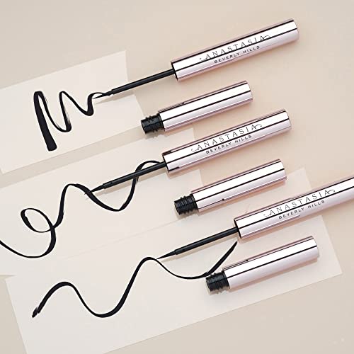Anastasia Beverly Hills Waterproof Liquid Eyeliner - Matte Black, Precise & Smudge-Proof