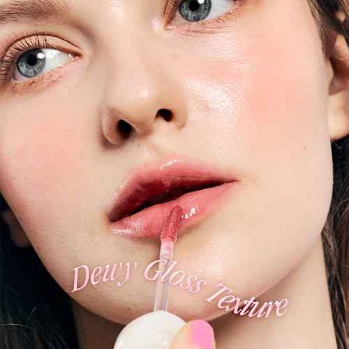 dasique Pure Water Lip Gloss #14 Coolish 0.09 oz | Variety of Colors | Dewy Gloss | Buildable Gloss Tesxture | Non-Sticky | K-beauty