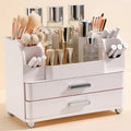 Anyoifax Makeup Organizer Countertop with Drawers & Brush Holder