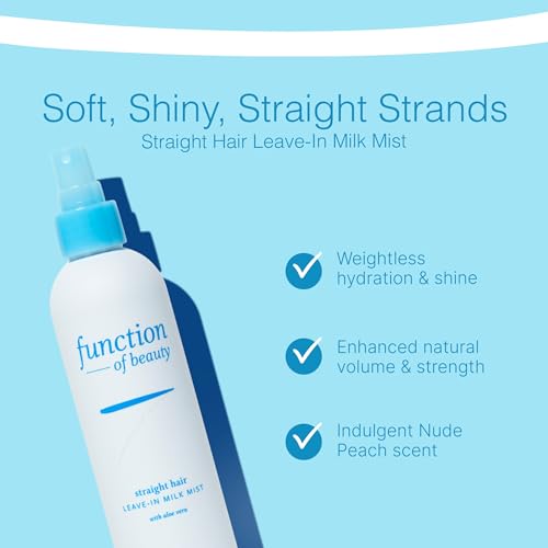 Function of Beauty Straight Leave-In Hair Conditioner - Anti-Frizz, 7 Fl Oz
