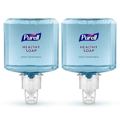 PURELL Brand HEALTHY SOAP 0.5% BAK Antimicrobial Foam, Lightly Fragranced, 1200 mL Refill for PURELL ES6 Automatic Soap Dispenser (Pack of 2) - 6480-02 - Manufactured by GOJO, Inc.