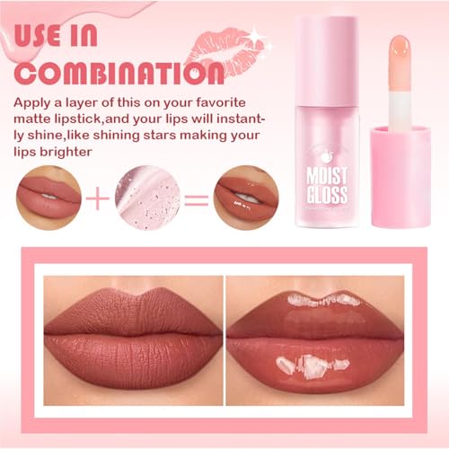 4-Piece Hydrating Lip Oil Set - Avocado, Grape, Peach, Honey