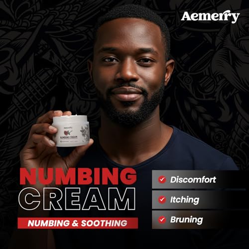 Maximum Strength Tattoo Numbing Cream - 1.7 oz, Long-Lasting Relief