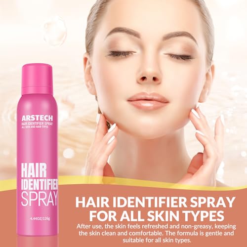Hair Identifier Spray for Face Shaving Dermaplaning - Rose 4 Pack, Sweet Floral Scent