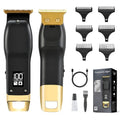 Beard Trimmer for Men - Cordless Hair Clippers with 6 Guide Combs