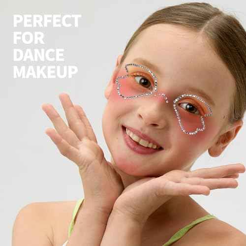 Teenitor 2662 Pcs Hair Gems Hair Pearls Face Gems, 12 Sheets Self Adhesive Face and Hair Jewels Bling Hair Accessories, Hair Face Jewels 3/4/5/6/8mm Hair Pearls Gems Stick on for Hair, Face, Crafts