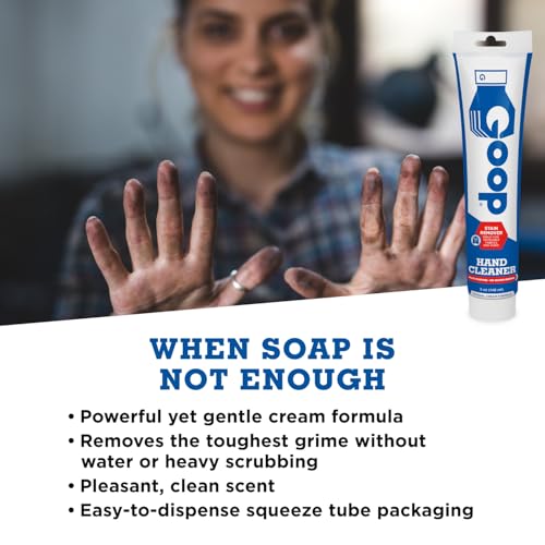 GOOP Natural Waterless Hand Cleaner & Stain Remover 5oz Tube Pack of 2