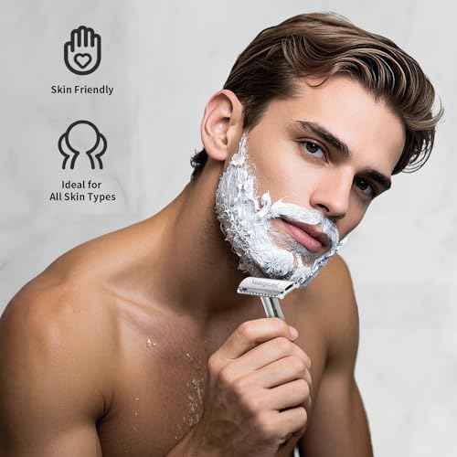 Double Edge Safety Razor Blades - 60 Count Premium Platinum Swedish Steel Blades for Men & Women¡¯s Razors ? Long-Lasting Precision Shaving Blades for Smooth, Comfortable & Close Shaves