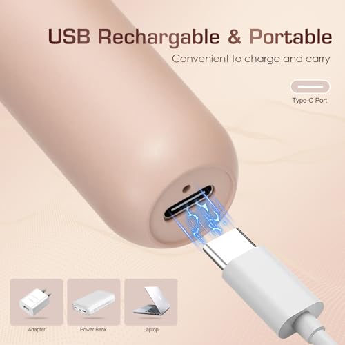 Pro 3.0 Women Face Epilator - PluxyEpil Facial Hair Removal 2026 New Upgrades Rechargeable Painless Electric Tweezers,Lady Shaver for Face/Legs/Bikini,Face Smooth Skin Epilator (Rose Gold)