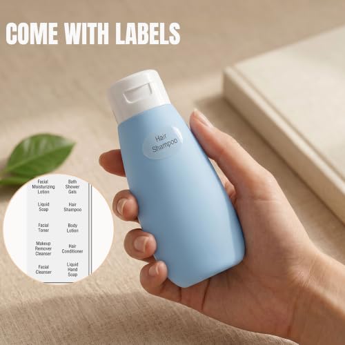 Travel Bottles Set - Multicolor Leakproof TSA Approved 2oz Toiletry Containers