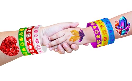 168 Geology Crystal Temporary Tattoos Party Favors