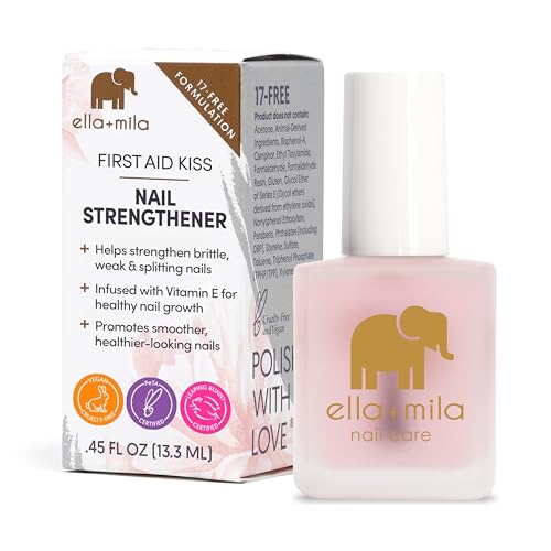 ella+mila Anti-Nail Biting Treatment & Nail Strengthener Duo - 2 x 0.45 oz