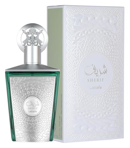 Lattafa Sherif Unisex Eau de Parfum - Long-Lasting Fruit & Woody Fragrance 3.4oz / 100ml