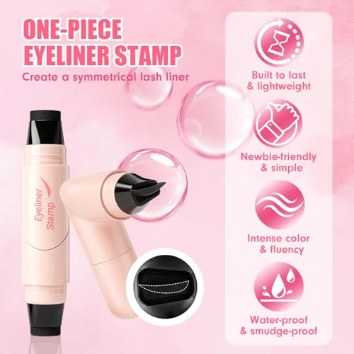 Winged Eyeliner Stamp Pen - Dual-Ended Waterproof & Smudge-Proof