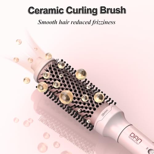 1.5 Inch Heated Round Brush, Dual PTC Ceramic Curling Brush