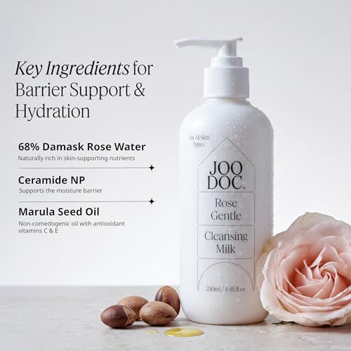 Rose Gentle Cleansing Milk 250ml – Low-pH Face Cleanser