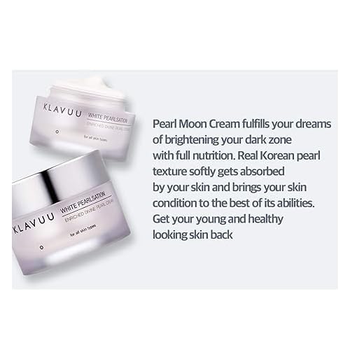 KLAVUU PEARLSATION Enriched Pearl Eye Cream ? Face Moisturizer, Niacinamide, Enhances Skin Elasticity, Dark Circles Under Eye Treatment with Anti-Aging Hydration, Korean Skin Care (0.68oz/20ml)