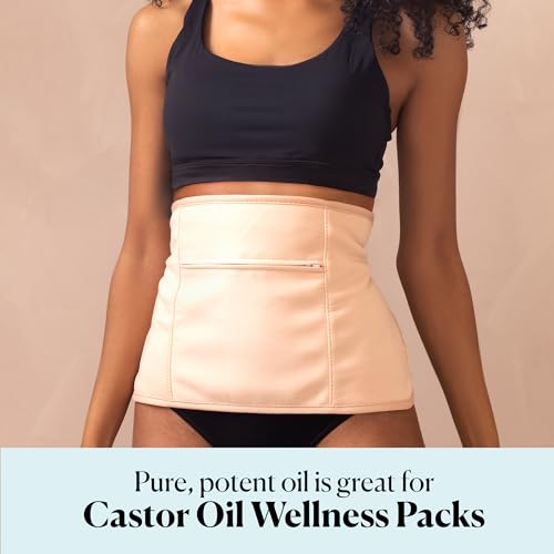 Sky Organics Organic Castor Oil (16 oz) USDA Certified Organic, 100% Pure, Cold Pressed, Hexane Free, Boost Hair Growth, Use with Castor Oil Pack