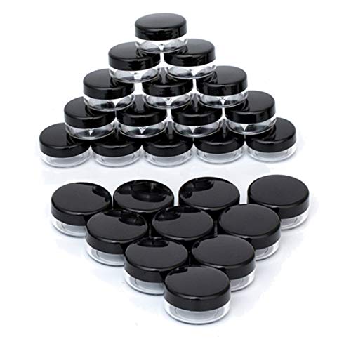 3ML Sample Containers with Lids, 25 Count Cosmetic Jars