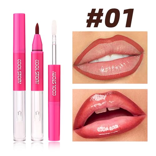2-in-1 Lip Liner & Gloss Set - Matte Ombre with Plumping Shine