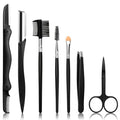 7 in 1 Eyebrow Razor Kit with Tweezers, Scissors & Brush