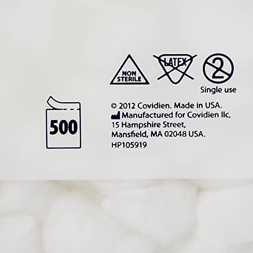 Covidien Curity Medium Non-Sterile Cotton Prepping Balls - 500 Count