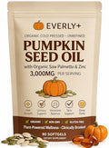 Pumpkin Seed Oil with Saw Palmetto Softgels, 90 Count