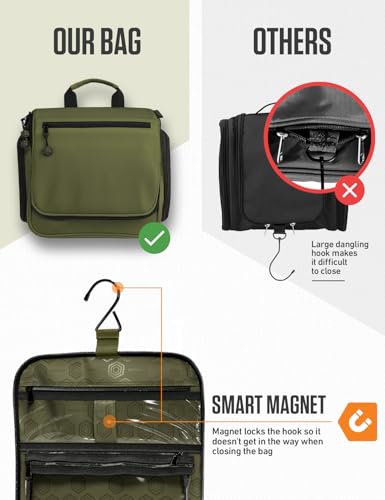 VENTURE 4TH Hanging Travel Toiletry Bag, 18 Compartments