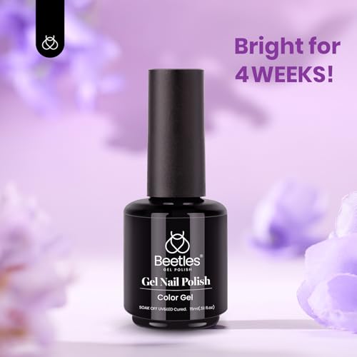 Beetles Purple Gel Nail Polish - Creme Purple Garden Stroll 15ml UV/LED