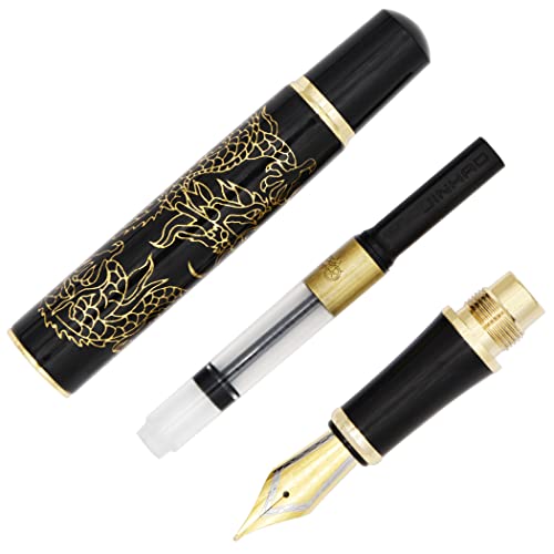 Gullor Fountain Pen - Dragon Pattern, 18K Gold Nib
