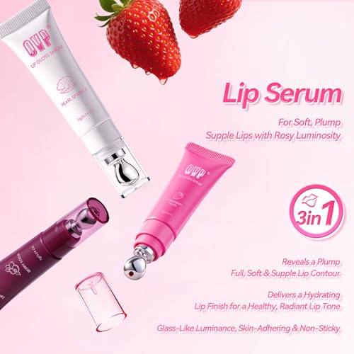 3-Color Tinted Lip Gloss Set - Hydrating Lip Serum