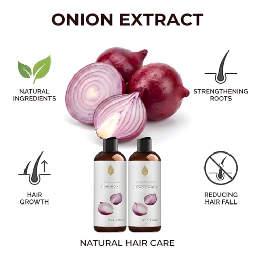 Onion Shampoo & Conditioner Set with Biotin & Rosemary - 8oz