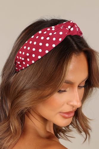 Huachi Polka Dot Headbands Set - Trendy Knotted Hair Accessories for Women