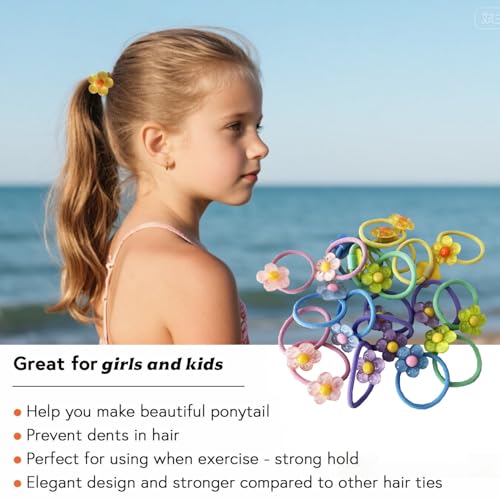 Extra Small Hair Ties for All Hair Types - 20 Pack