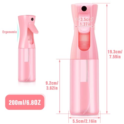 Leaflai 200ml Fine Mist Spray Bottle – Refillable for Hair, Plants & Cleaning