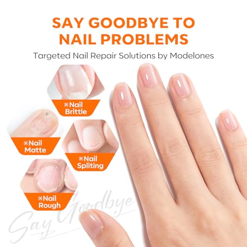 Modelones Nail Strengthener Serum | Nail Repair Oil for Damaged Nails